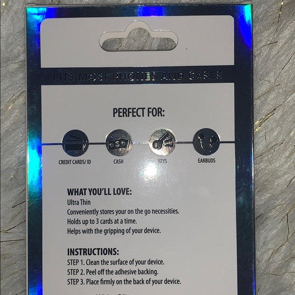 Glitter Koala Pouch Phone Card Holder Stick on - Picture 3 of 3